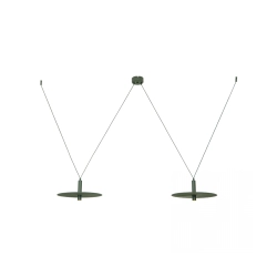 23228 PENDANT LED LIGHT 2X7W 3000K METAL ARMY GREEN Zambelis Lights